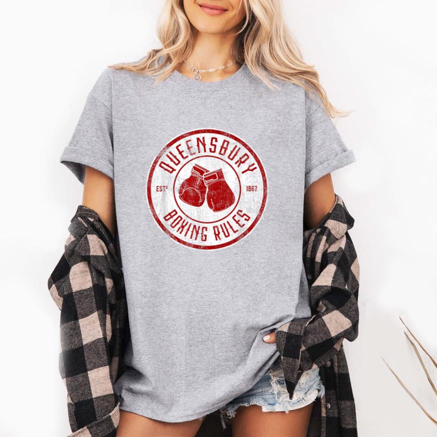 Distressed Queensbury Boxing Rules Vintage Boxing T-Shirt