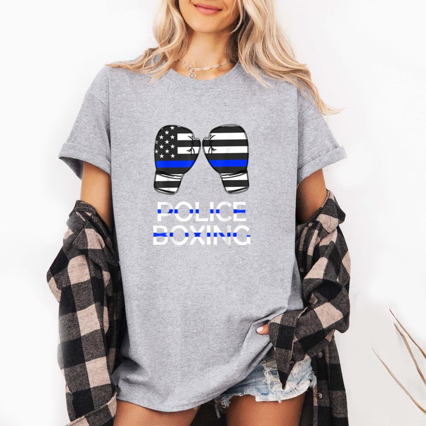 Police Boxing Blue Line T-Shirt