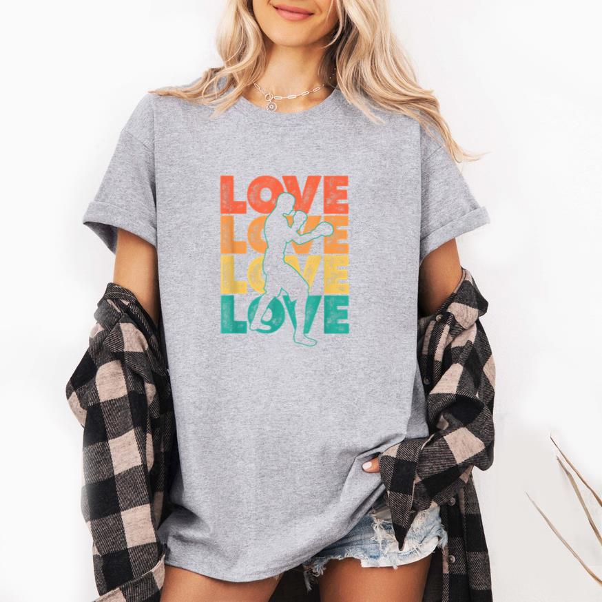 Retro I Love Boxing T-Shirt
