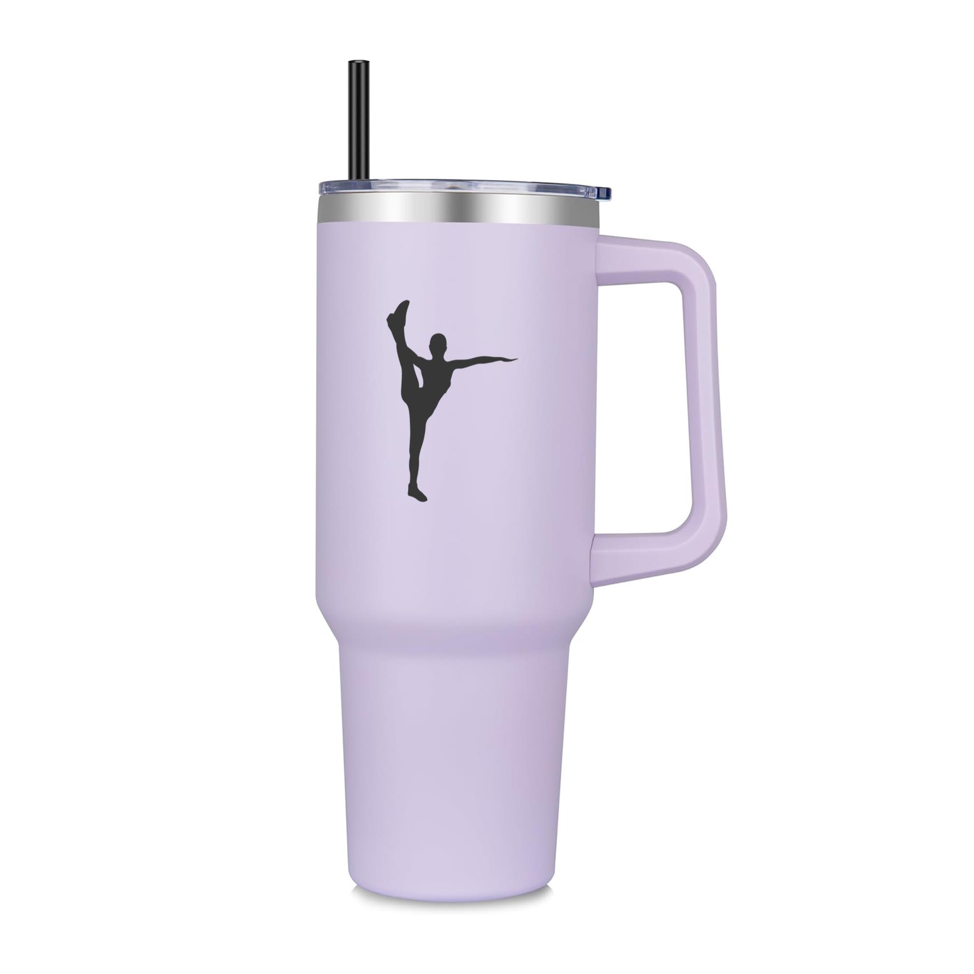 Girl Fitness Silhouette 40oz Stainless Steel Tumbler